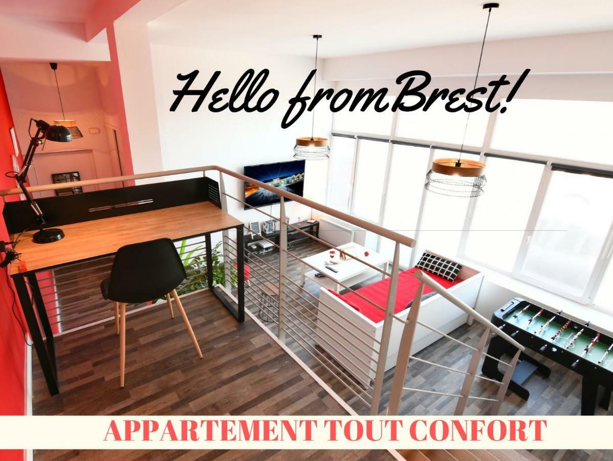 อพาร์ต โคซี เบรสต์ เล กาปูแซ็ง Apartment ภายนอก รูปภาพ