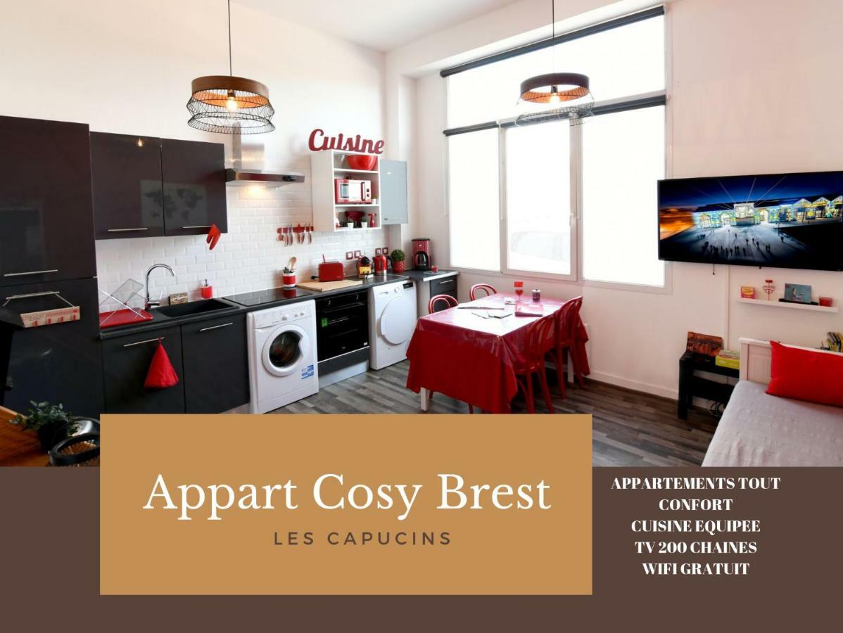 อพาร์ต โคซี เบรสต์ เล กาปูแซ็ง Apartment ภายนอก รูปภาพ